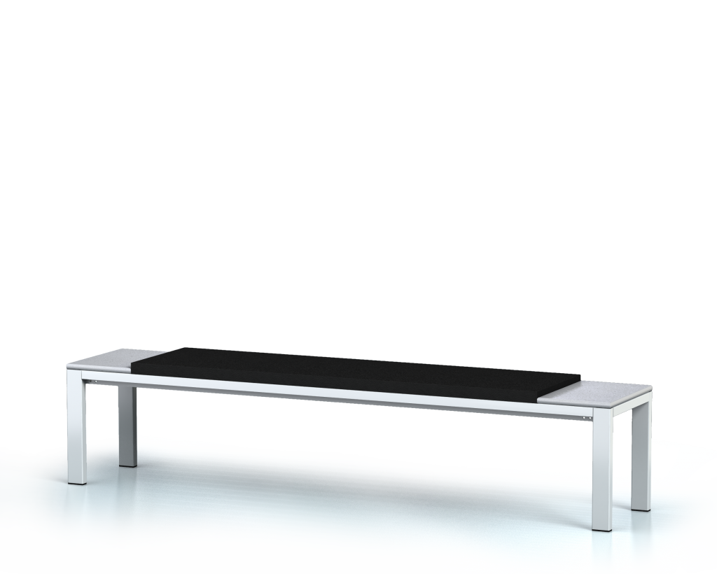 Benches - laminated desk, Artificial leather 420 x 2000 x 400
